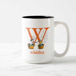 Taza Bicolor El ABC de Dr. Seuss: Letra W - Naranja Agrega tu