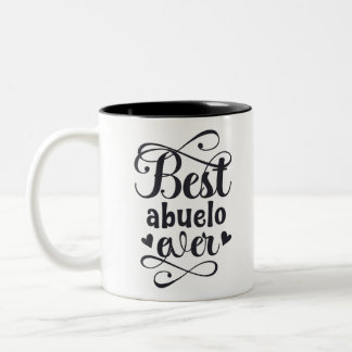 Taza Bicolor el abuelo amable sabiduria condona la felicidad
