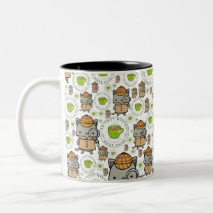 Taza Bicolor El acogedor club de libros misteriosos Mug