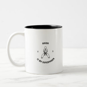Taza Bicolor El Aikido es mi superpoder
