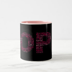 Taza Bicolor El alcohol de la esperanza (texto rosado)