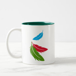 Taza Bicolor El Amazonas afrontado blanco