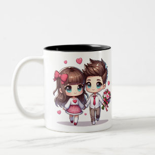 Taza Bicolor El amor conquista todo, el día de San Valentín