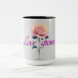 Taza Bicolor El amor crece