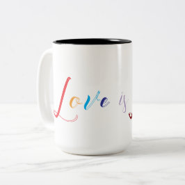 Taza Bicolor El amor es amor