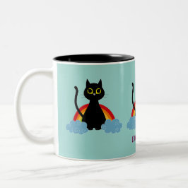 Taza Bicolor EL AMOR ES EL AMOR DEL gato