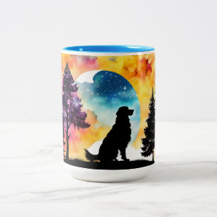 Taza Bicolor El amor es un perro que te espera