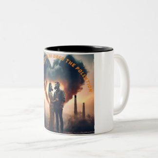 Taza Bicolor El amor flota, pero también la contaminación