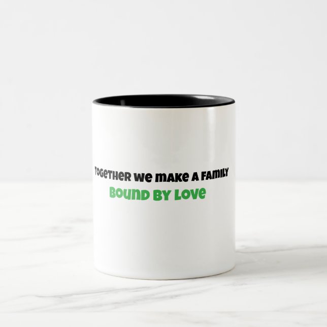 Taza Bicolor El amor hace una familia - Mug (Centro)