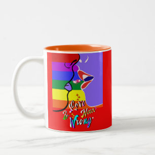 Taza Bicolor El amor nunca es orgullo equivocado