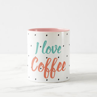 Taza Bicolor el amor por el café