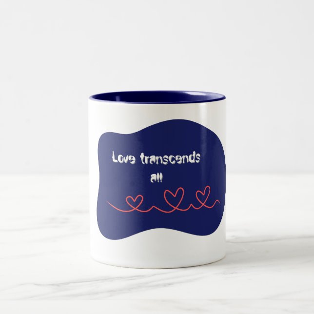 Taza Bicolor El amor trasciende todo (Centro)
