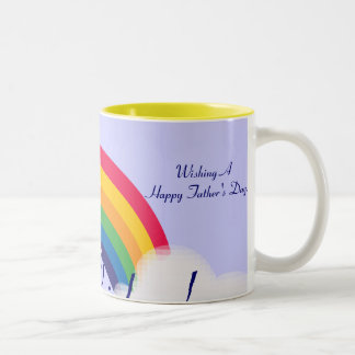 Taza Bicolor ¡El arco iris del papá! - Personalizar