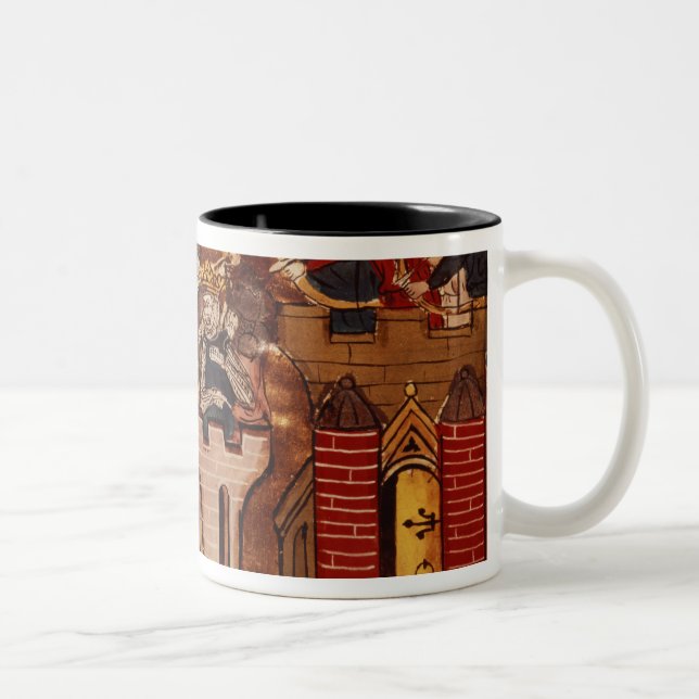Taza Bicolor El asalto del cruzado en Jerusalén (Derecha)
