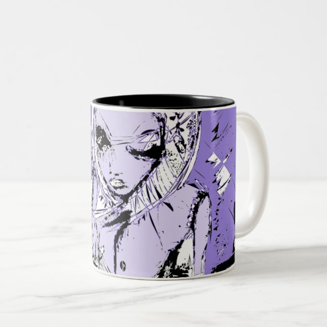 Taza Bicolor el aspecto chica (Anverso derecho)