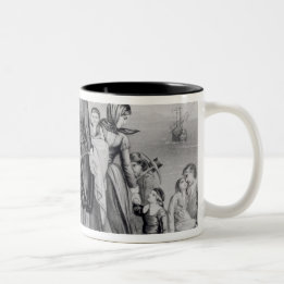 Taza Bicolor El aterrizaje de los peregrinos