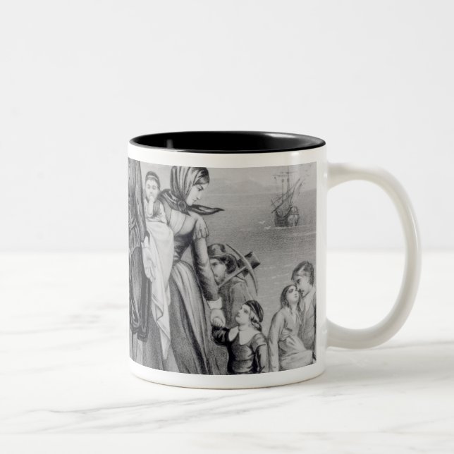 Taza Bicolor El aterrizaje de los peregrinos (Derecha)
