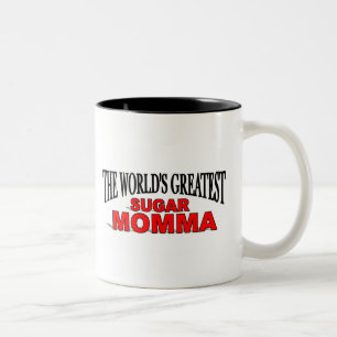 Taza Bicolor El azúcar más grande Momma del mundo