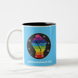 Taza Bicolor El azul marino resiste el arco iris