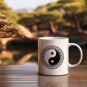 Taza Bicolor El balance: Ba Gua, ocho trigramos en yang TCM