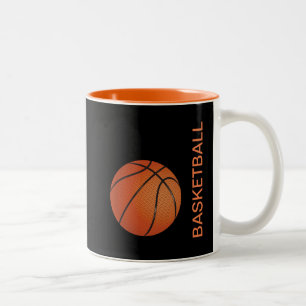 Taza Bicolor El baloncesto fresco se divierte tema
