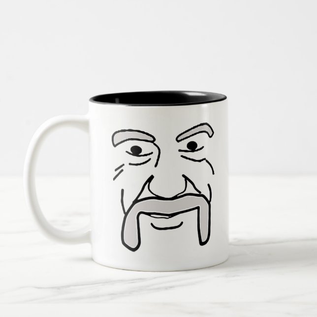Taza Bicolor El bigote viejo (Izquierda)