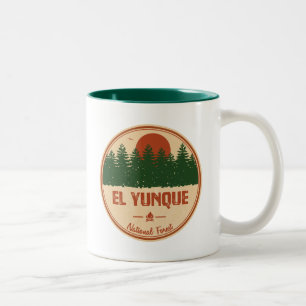 Taza Bicolor El bosque nacional Yunque