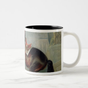 Taza Bicolor El caballo de bahía oscuro 'Valido