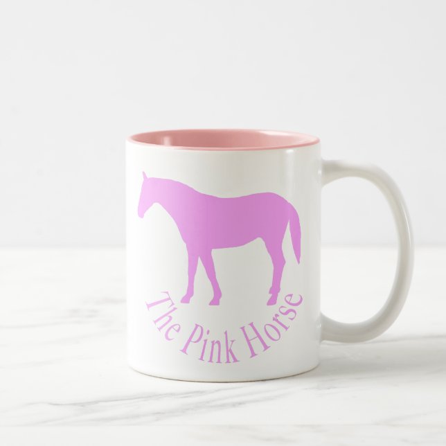 Taza Bicolor El caballo rosado (Derecha)