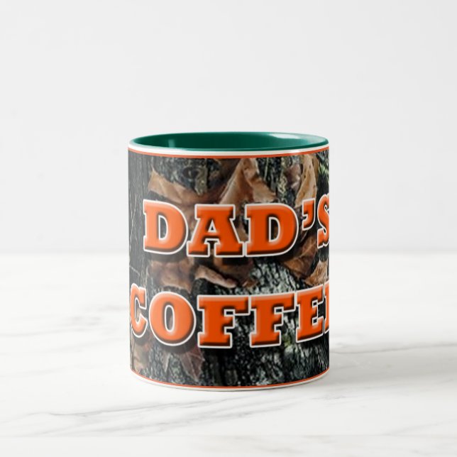 Taza Bicolor El café Camo del papá (Centro)