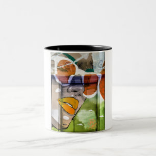 Taza Bicolor El café de LA Art2 Mug