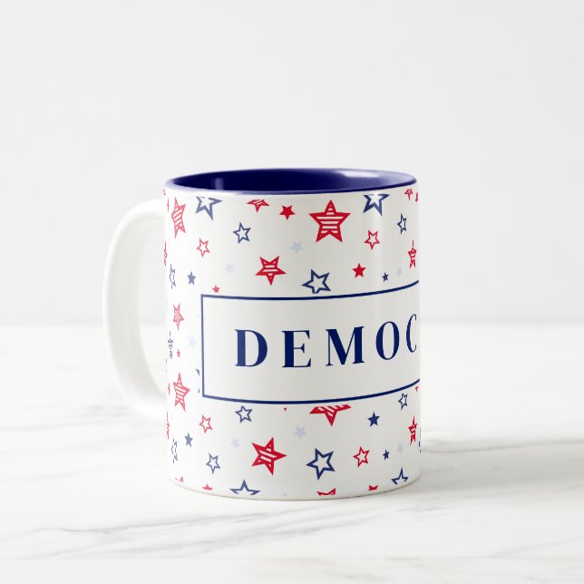 Taza Bicolor El café demócrata (Anverso izquierdo)