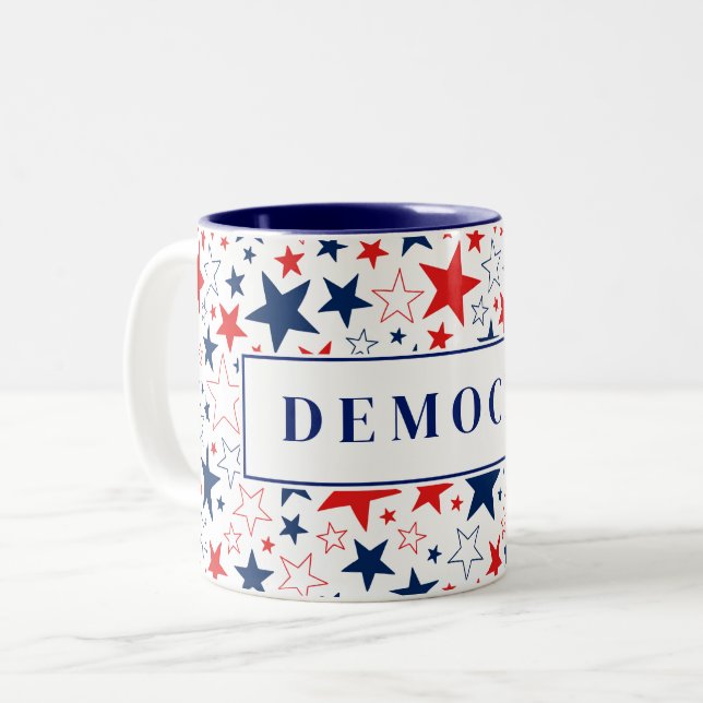 Taza Bicolor El café demócrata (Anverso izquierdo)