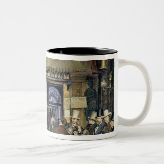 Taza Bicolor El café en Roma, 1856 (Derecha)