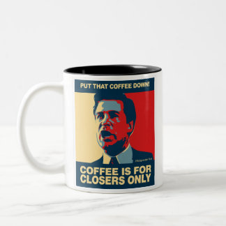 TAZA BICOLOR EL CAFÉ ES SOLO PARA LOS QUE CIERRAN TRATOS