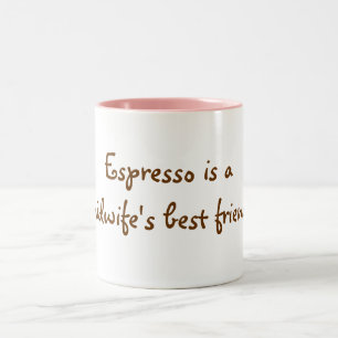 Taza Bicolor ¡El café express es el mejor amigo de una parter