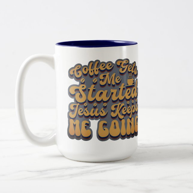 Taza Bicolor El café me empieza (Izquierda)