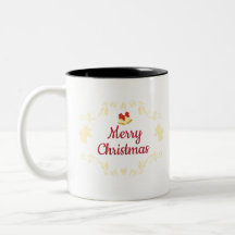 El café Mug Mug de fondo navideño