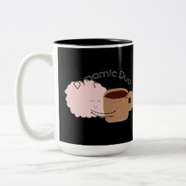 Taza Bicolor ¡El café y el cerebro son el dúo dinámico!