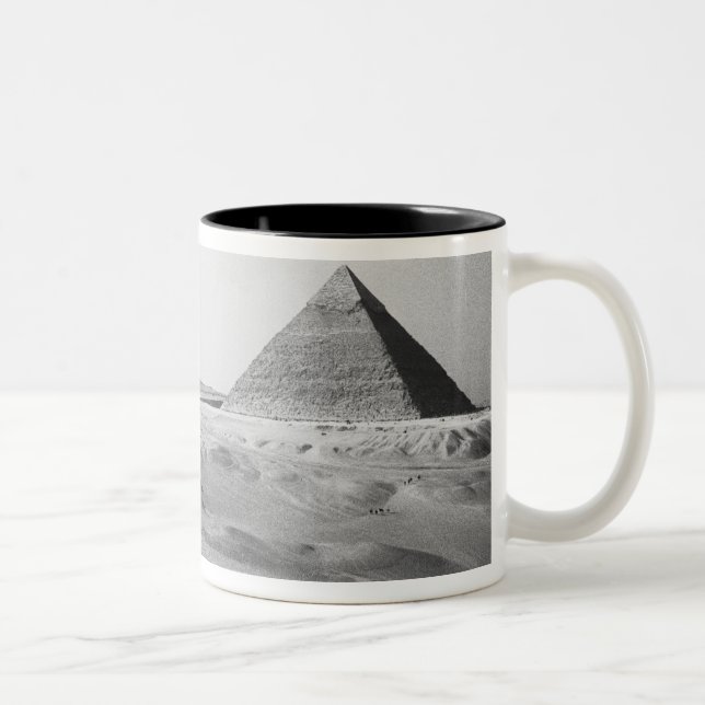Taza Bicolor El Cairo, Egipto, las pirámides de Giza (Derecha)