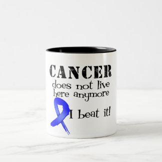 Taza Bicolor El cáncer de colon no vive aquí más