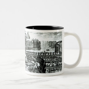 Taza Bicolor El castillo francés de Chantilly y los jardines