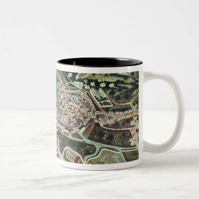 Taza Bicolor El cerco de Chartres en 1568 (Derecha)