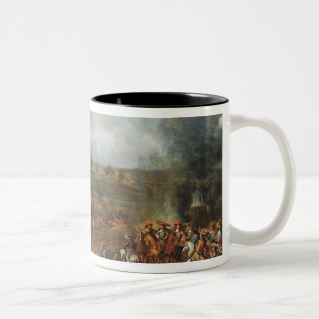 Taza Bicolor El cerco de Namur, 1692, siglo XVIII (Derecha)
