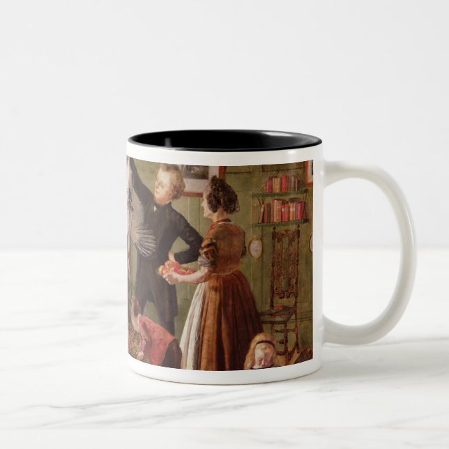 Taza Bicolor El cesto del navidad (Derecha)