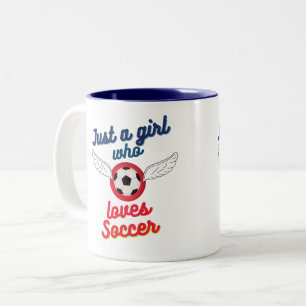 Taza Bicolor El chica que ama el fútbol