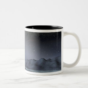Taza Bicolor El cielo nocturno de un planeta extranjero
