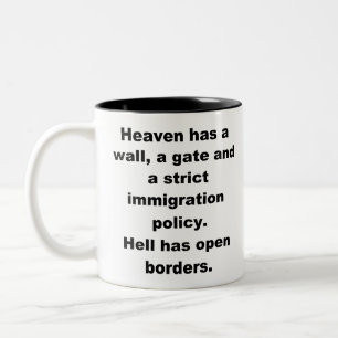 Taza Bicolor El cielo tiene un muro.