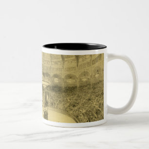 Taza Bicolor El circo nacional, publicado por Auguste Bry