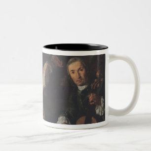 Taza Bicolor El concierto, c.1755
